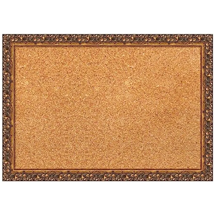 Natural Cork Board for Wall 14x20 Vision Board with Bronze Frame Small Corkboard Office Decor for Home Organization Traditional
Natural Cork Board for Wall 14x20 Vision Board with Bronze Frame Small Corkboard Office Decor for Home Organization Traditional