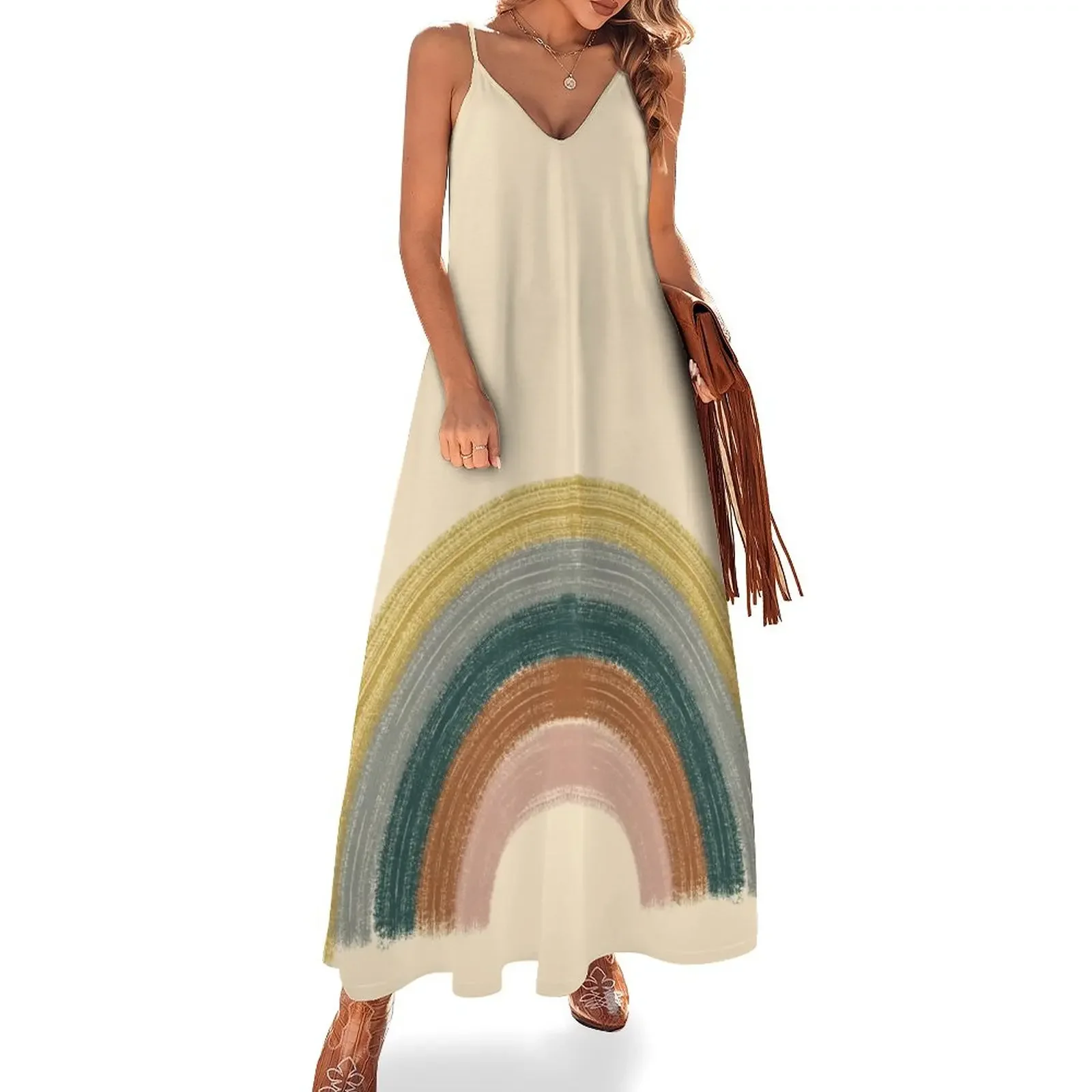 Earth Toned Rainbow minimalist organic abstract art Sleeveless Dress dress women summer 2025 dress for women summer
Earth Toned Rainbow minimalist organic abstract art Sleeveless Dress dress women summer 2025 dress for women summer