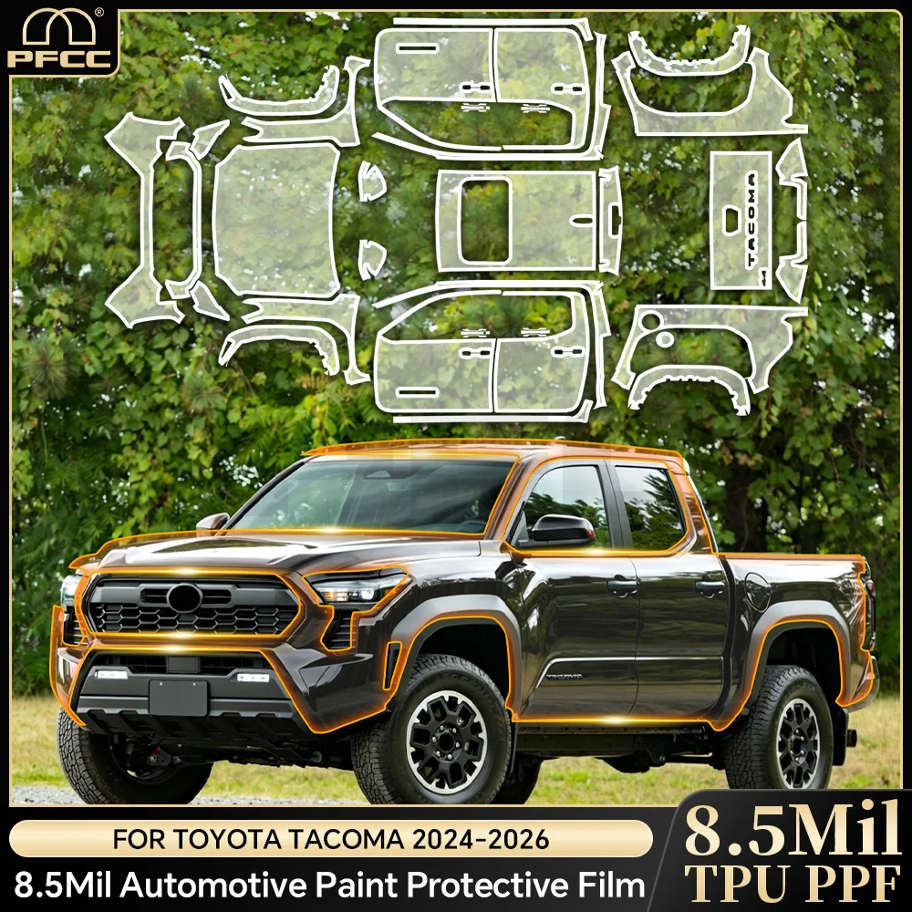 Pre-cut PPF TPU For Toyota Tacoma 2024-2026 Paint Protection Film Car Body Anti-Scratch Clear Bra Resistant Repairable Invisible
Pre-cut PPF TPU For Toyota Tacoma 2024-2026 Paint Protection Film Car Body Anti-Scratch Clear Bra Resistant Repairable Invisible