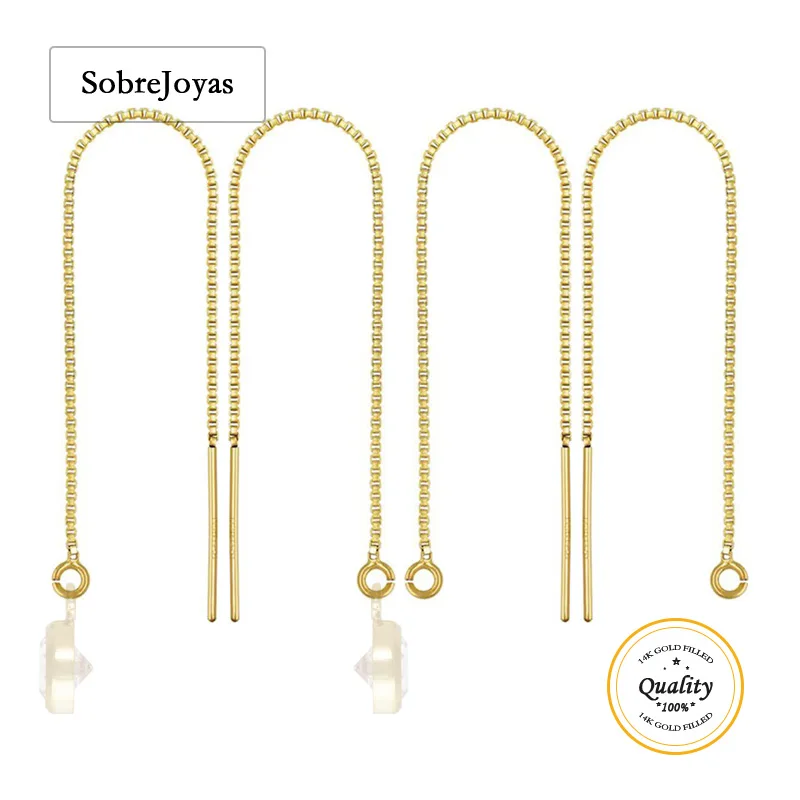 Цепочка-коробка с кольцом, наполненная золотом 14 карат, нитевдеватель для ушей, изготовление ювелирных изделий, аксессуары для сережек, серьги-капли 80 мм
Цепочка-коробка с кольцом, наполненная золотом 14 карат, нитевдеватель для ушей, изготовление ювелирных изделий, аксессуары для сережек, серьги-капли 80 мм