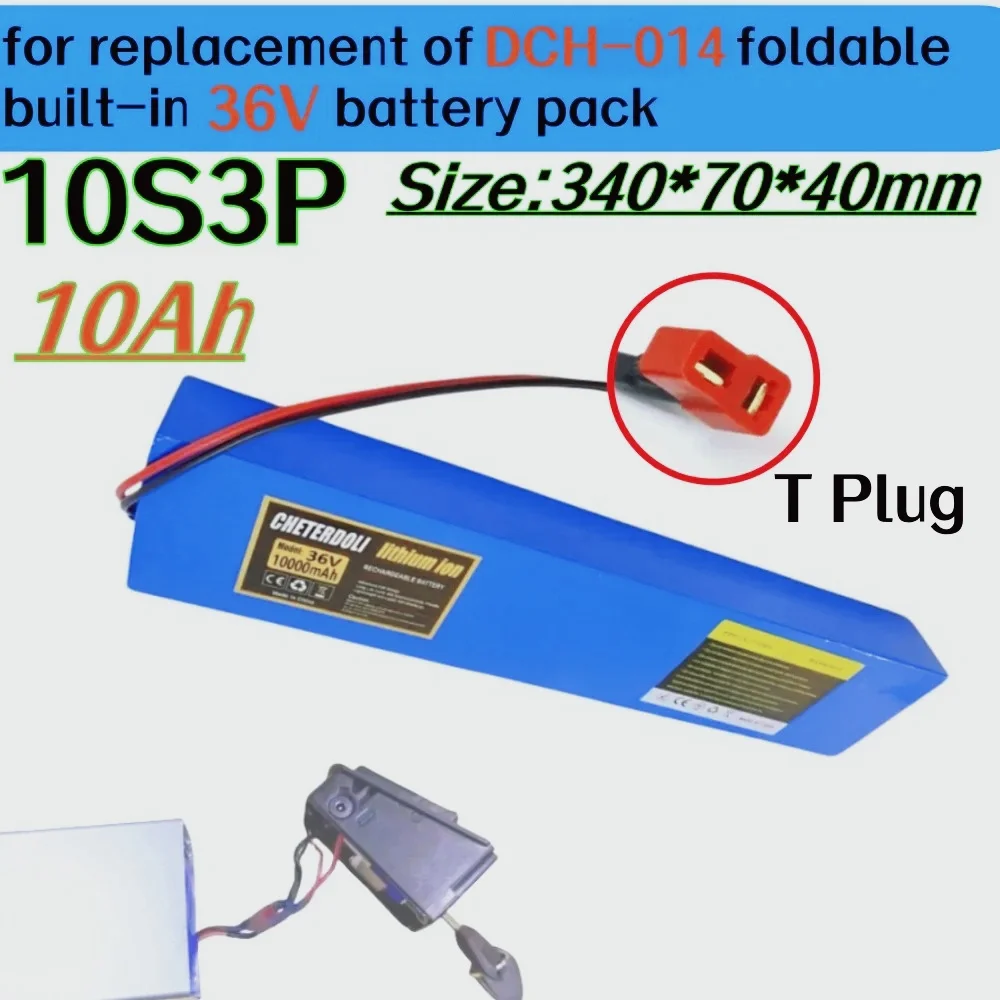 36V 10Ah 14Ah 10S3P Rechargeable Lithium Battery Pack, Suitable DCH-014 L395mm built-in battery Fit for 500W electric scooters
36V 10Ah 14Ah 10S3P Rechargeable Lithium Battery Pack, Suitable DCH-014 L395mm built-in battery Fit for 500W electric scooters