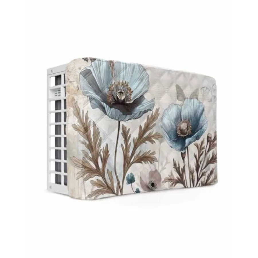 Vintage Tulip Flowers Indoor Air Conditioner Cover for Window Units, Teal Brown Floral Butterfly Mallow Waterproof Insulated AC
Vintage Tulip Flowers Indoor Air Conditioner Cover for Window Units, Teal Brown Floral Butterfly Mallow Waterproof Insulated AC