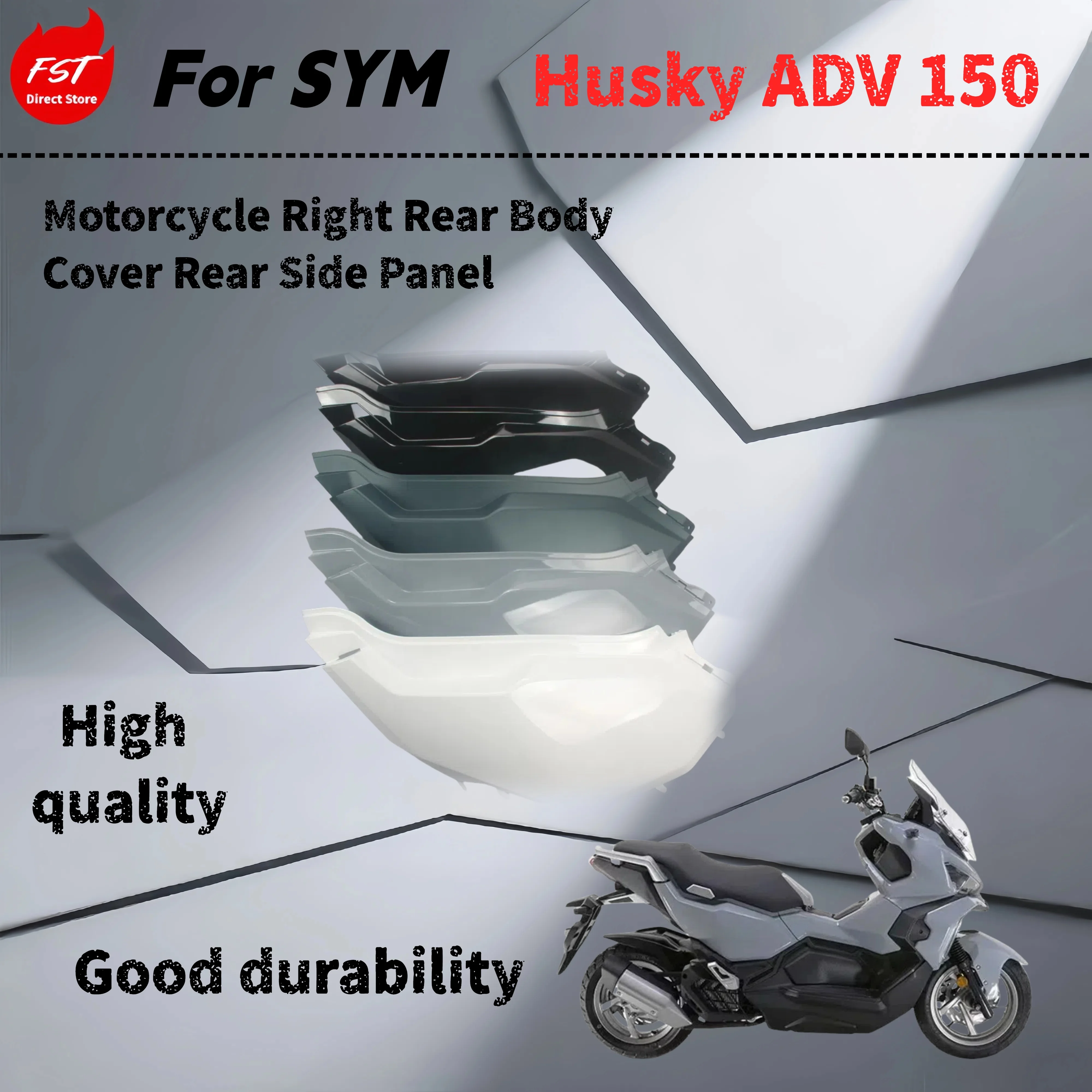 For SYM Husky ADV 150 XS150T-12 right body cover side panel side cover
For SYM Husky ADV 150 XS150T-12 right body cover side panel side cover