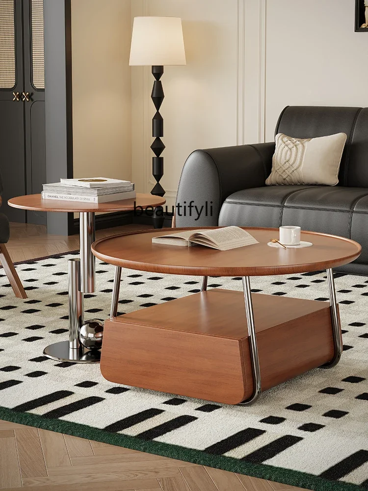 Retro Chinese Style Solid Wood Tea Table Cream Style Designer Size round Locker Home Living Room A16
Retro Chinese Style Solid Wood Tea Table Cream Style Designer Size round Locker Home Living Room A16