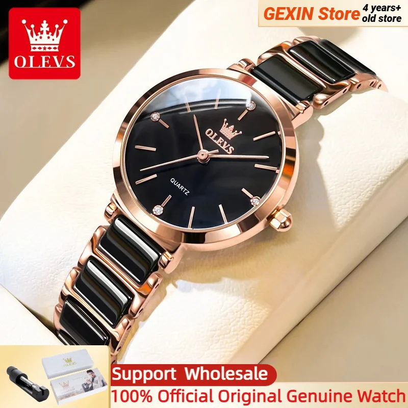 OLEVS 5877 Japan Quartz Women Watch Ceramics Watchstrap Luxury Elegant Ladies Bracelet Watch Watch for Women Relogio Feminino
OLEVS 5877 Japan Quartz Women Watch Ceramics Watchstrap Luxury Elegant Ladies Bracelet Watch Watch for Women Relogio Feminino