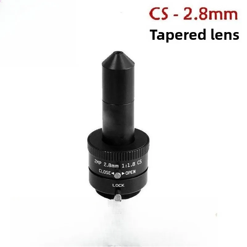 CS interface manual aperture tapered lens 2.8mm high definition wide angle pointed tapered lens nozzle large lens 1/2.5 inches
CS interface manual aperture tapered lens 2.8mm high definition wide angle pointed tapered lens nozzle large lens 1/2.5 inches