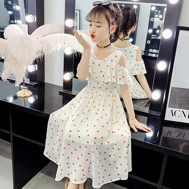 Girls' chiffon Dress summer dress westernized long beach dress fashionable Princess Dresses trend
Girls' chiffon Dress summer dress westernized long beach dress fashionable Princess Dresses trend