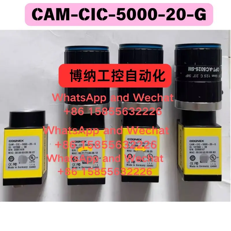 Used CAM-CIC-5000-20-G Industrial cameras Functional test OK Fast Shipping
Used CAM-CIC-5000-20-G Industrial cameras Functional test OK Fast Shipping