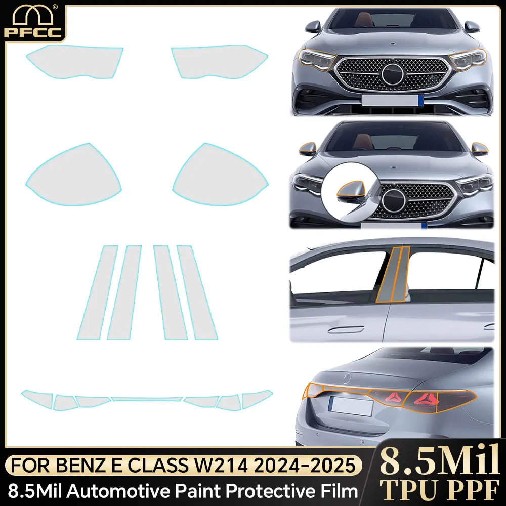 Pre-cut Car Headlight Protective Film TPU Clear For Mercedes Benz E Class W214 2024 2025 Rearview Transparent Scratch Resistant
Pre-cut Car Headlight Protective Film TPU Clear For Mercedes Benz E Class W214 2024 2025 Rearview Transparent Scratch Resistant
