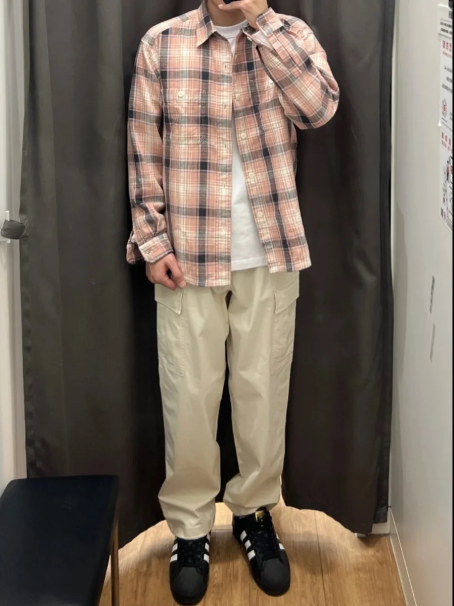 Cleanfit American Sle Повседневная клетчатая одежда irt ex Loose Long Sve Весенне-осенняя верхняя одежда irt Youth Faion Весна 2024
Cleanfit American Sle Повседневная клетчатая одежда irt ex Loose Long Sve Весенне-осенняя верхняя одежда irt Youth Faion Весна 2024