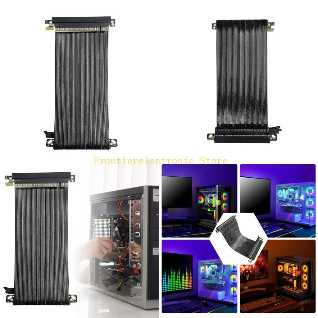 Тонкий кабель G8DB PCIE5.0 X16 Riser, совместимый с двунаправленной полосой пропускания графического процессора 64 ГБ/с
Тонкий кабель G8DB PCIE5.0 X16 Riser, совместимый с двунаправленной полосой пропускания графического процессора 64 ГБ/с