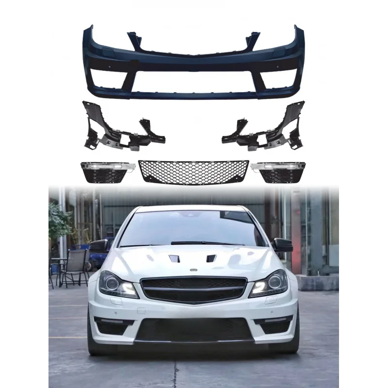 CLevelW204Improved typeC63 AMGFront bumper,With grille2011-2014Side skirt body kit
CLevelW204Improved typeC63 AMGFront bumper,With grille2011-2014Side skirt body kit