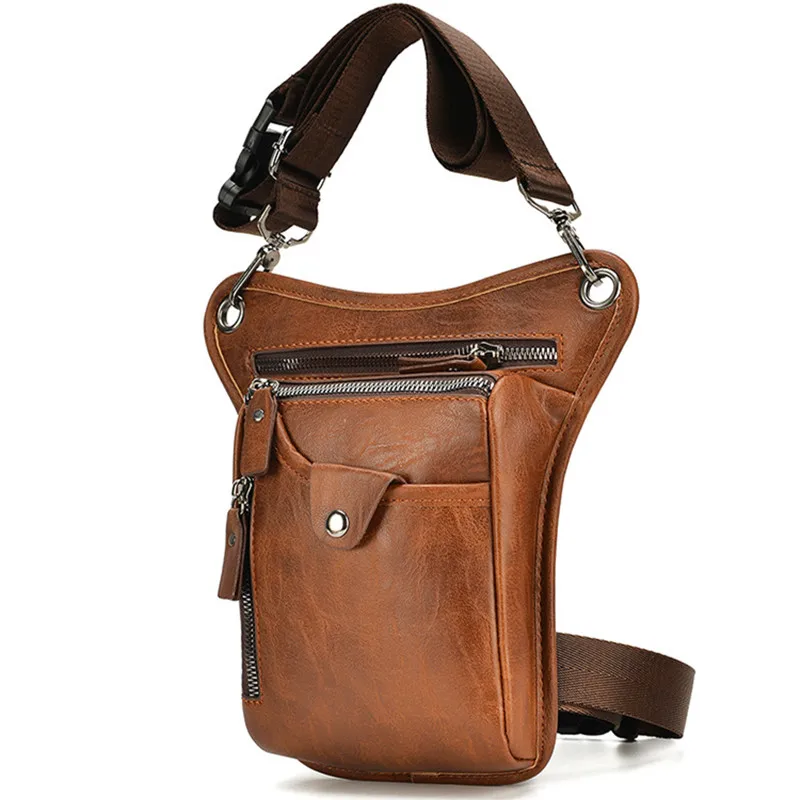 Vintage PU Leather Men Shoulder Sling Bag Fashion Travel Fanny Waist Belt Pack Leg Bag Brand Designer Outdoor Cycling Leg Bags
Vintage PU Leather Men Shoulder Sling Bag Fashion Travel Fanny Waist Belt Pack Leg Bag Brand Designer Outdoor Cycling Leg Bags