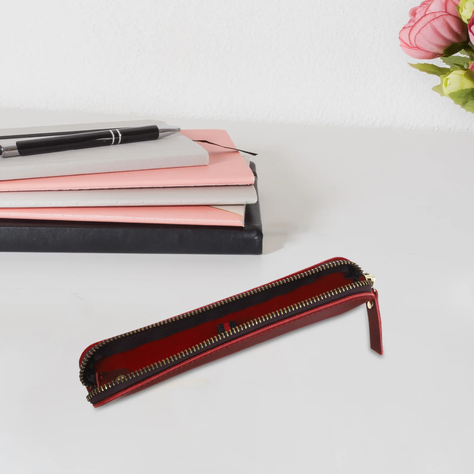 Pen Pouch Handmade Genuine Zipper Case Single Pencil Bag Holder For Fountain Pens Writing Instruments Desk Organizer
Pen Pouch Handmade Genuine Zipper Case Single Pencil Bag Holder For Fountain Pens Writing Instruments Desk Organizer
