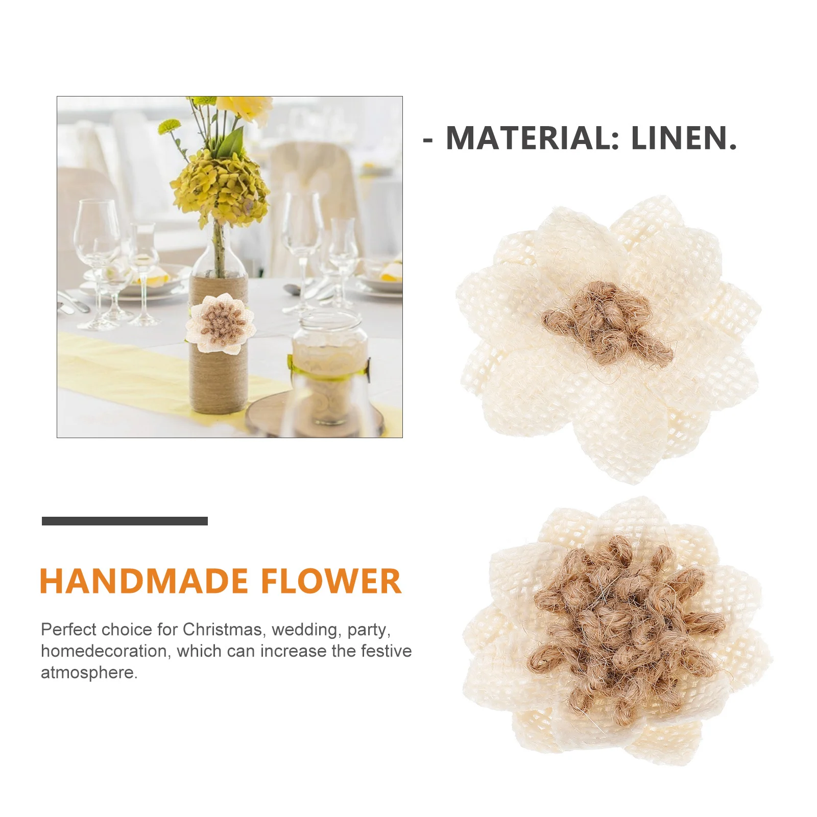 12Pcs Cloth Flower Artificial Linen Flowers Decor Handmade Fake Blossom for DIY Painting Holiday Wedding Party Decoration
12Pcs Cloth Flower Artificial Linen Flowers Decor Handmade Fake Blossom for DIY Painting Holiday Wedding Party Decoration