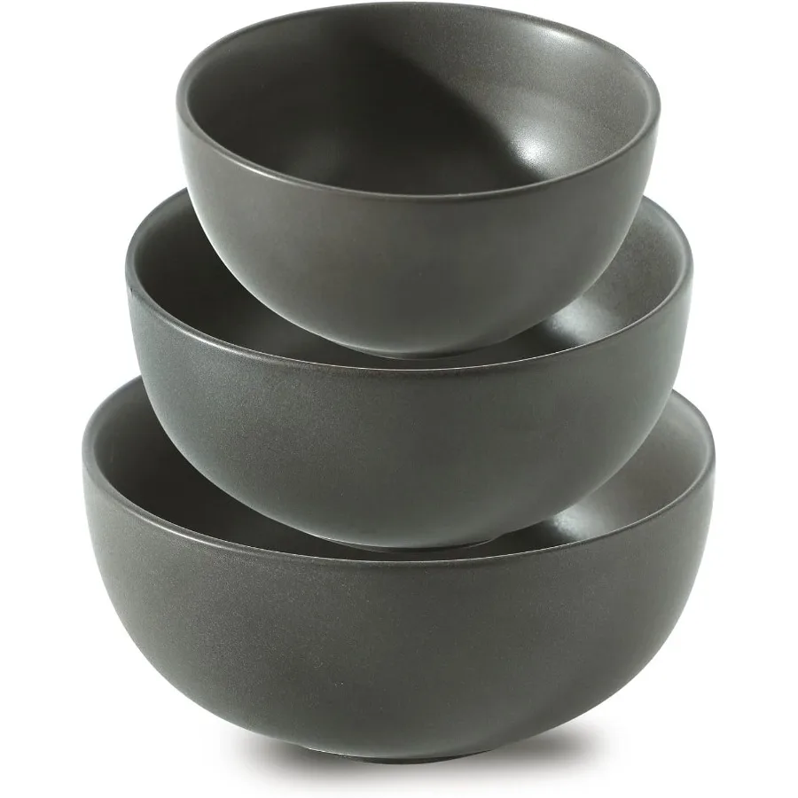 Tikoore Ceramic Mixing Bowls Set of 3 24oz 40oz 88oz Nesting Bowls Ideal for Parties Dinners Serving Salad Fruit Versatile for
Tikoore Ceramic Mixing Bowls Set of 3 24oz 40oz 88oz Nesting Bowls Ideal for Parties Dinners Serving Salad Fruit Versatile for