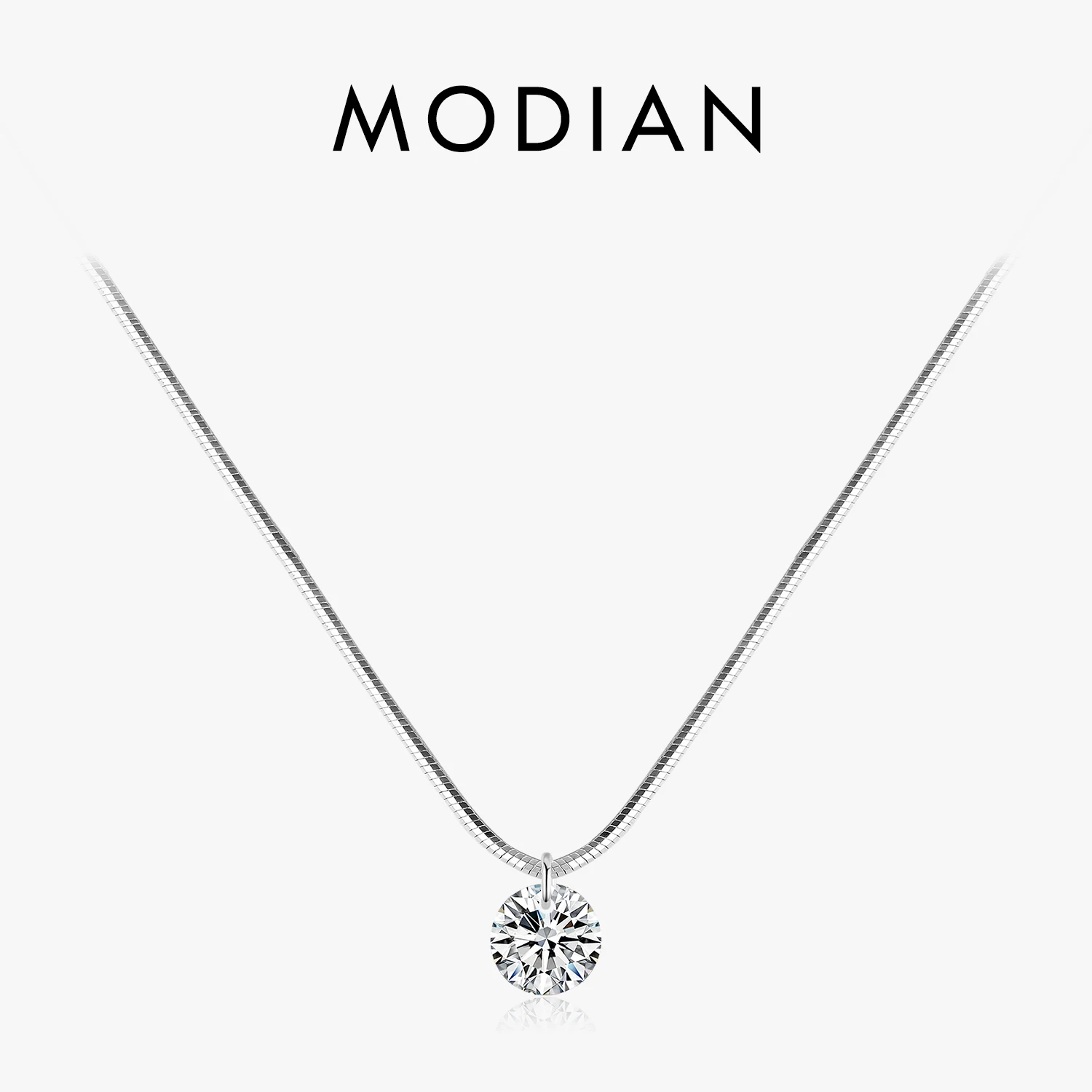 Modian 100% 925 Sterling Silver Trendy Simple Clear CZ Choker Necklace Pendant Fashion Link Chain For Women Party Fine Jewelry
Modian 100% 925 Sterling Silver Trendy Simple Clear CZ Choker Necklace Pendant Fashion Link Chain For Women Party Fine Jewelry