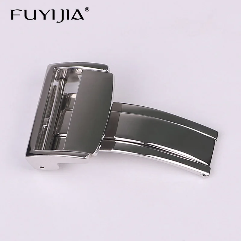 FUYIJIA Luxury B-ulgari Leather Strap Folding Buckle 316 Stainless Steel Polished Watch Buckle 20mm Silver Folding Clasp
FUYIJIA Luxury B-ulgari Leather Strap Folding Buckle 316 Stainless Steel Polished Watch Buckle 20mm Silver Folding Clasp