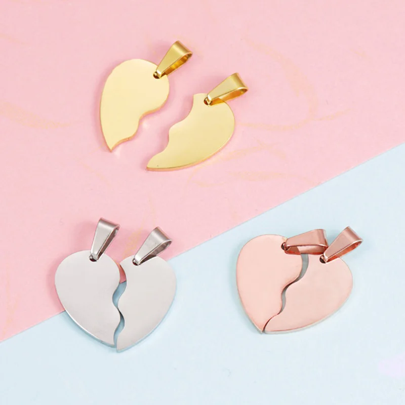 1 Pair Split Heart Shape 24x20mm Mirror Polished 304 Stainless Steel Pendants For Jewelry Making DIY Necklace FIndings
1 Pair Split Heart Shape 24x20mm Mirror Polished 304 Stainless Steel Pendants For Jewelry Making DIY Necklace FIndings