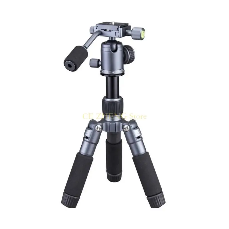 E56B Lightweight Travel Tripod Aluminum 5Section for Desktop 360Degree Panoramic View
E56B Lightweight Travel Tripod Aluminum 5Section for Desktop 360Degree Panoramic View