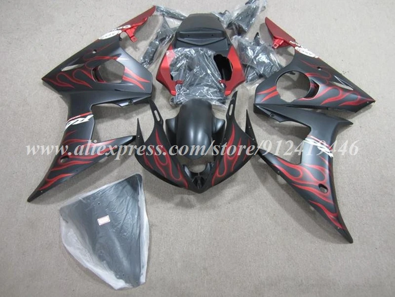 4Gifts New ABS Motorcycle Fairings Kit Fit for YAMAHA R6 2003 2004 2005 03 04 05 Bodywork Set Black Red Flame Custom
4Gifts New ABS Motorcycle Fairings Kit Fit for YAMAHA R6 2003 2004 2005 03 04 05 Bodywork Set Black Red Flame Custom