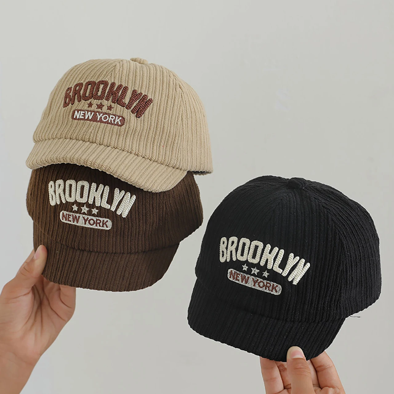 Autumn Winter Corduroy Baseball Hat Fashion Children Sunshade Visors Embroidery Letter Duck Tongue Hats 1-4Year Kids Peaked Cap
Autumn Winter Corduroy Baseball Hat Fashion Children Sunshade Visors Embroidery Letter Duck Tongue Hats 1-4Year Kids Peaked Cap