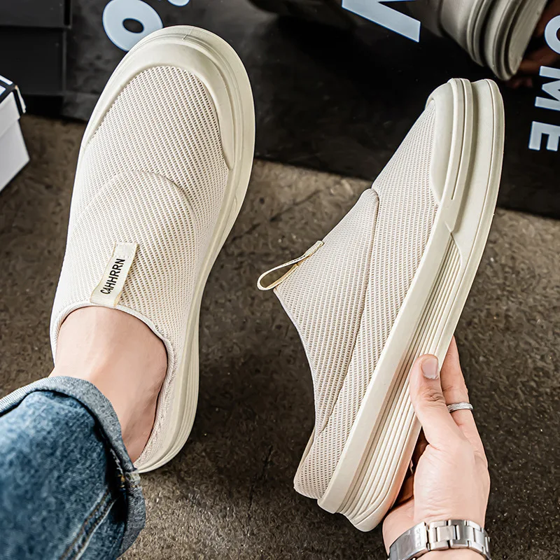 New Summer Mens Shoes 2026 Breathable Mesh Half Slippers Trend Soft-soled Casual Shoes for Men New Light Sneakers Designer Shoes
New Summer Mens Shoes 2026 Breathable Mesh Half Slippers Trend Soft-soled Casual Shoes for Men New Light Sneakers Designer Shoes