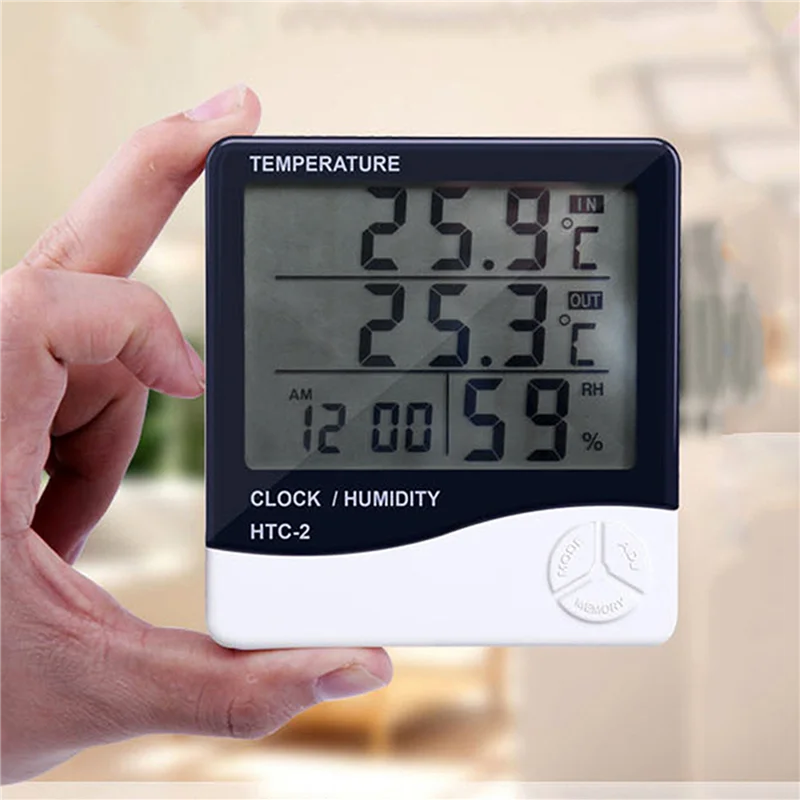 HRBAJ-2X Крытый цифровой термометр Домашний гигрометр, точный наружный монитор температуры, термометр-индикатор влажности
HRBAJ-2X Крытый цифровой термометр Домашний гигрометр, точный наружный монитор температуры, термометр-индикатор влажности