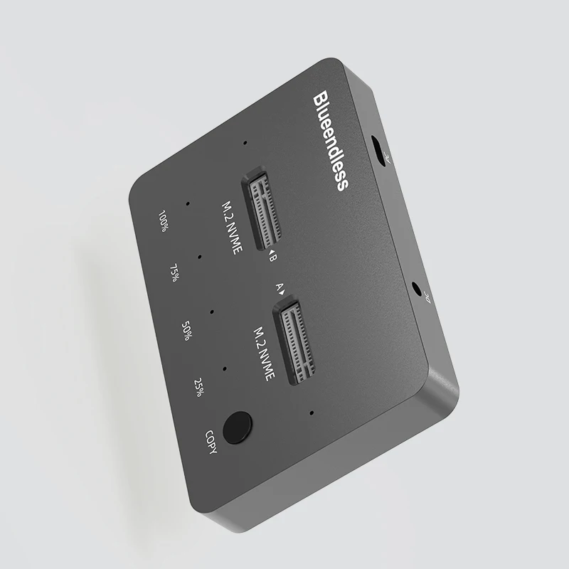 Yunyi Blueendless 2 Bays Aluminum Docking Station For Hard Drive Clone Nvme External Enclosure Clooing Nvme Ssd Docking Station
Yunyi Blueendless 2 Bays Aluminum Docking Station For Hard Drive Clone Nvme External Enclosure Clooing Nvme Ssd Docking Station