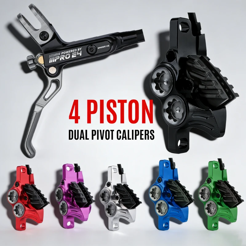 IIIPRO Bike Hydraulic Disc Brake 4-Piston Road Mountain Bike Disc Brake Set Front 800mm Rear 1550mm Bicycle Brake Cycling Parts
IIIPRO Bike Hydraulic Disc Brake 4-Piston Road Mountain Bike Disc Brake Set Front 800mm Rear 1550mm Bicycle Brake Cycling Parts
