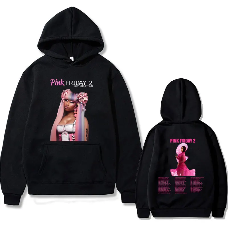 Rap Queeen Nicki Minaj Pink Friday 2 Album Print Hoodie Male Fashion Hip Hop Sweatshirt Men Women Vintage Oversized Streetwear
Rap Queeen Nicki Minaj Pink Friday 2 Album Print Hoodie Male Fashion Hip Hop Sweatshirt Men Women Vintage Oversized Streetwear