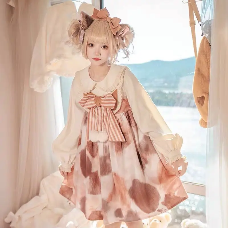 Full Sleeve Spring New Lolita Op Fake Two-piece Set Dress Daily Hamster Pattern Tea Party Lolita Clothes Fashion
Full Sleeve Spring New Lolita Op Fake Two-piece Set Dress Daily Hamster Pattern Tea Party Lolita Clothes Fashion