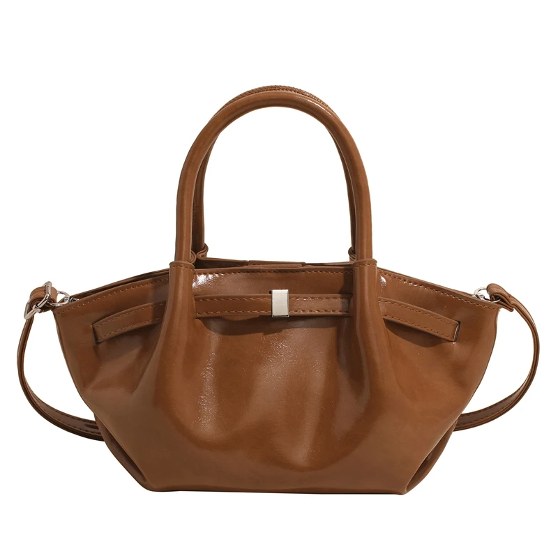 Fashion Women's Soft Pleated Pu Leather Tote Bag Chic Large-capacity Top-handle Handbag Fashionable Commuting Bucket Bag Female
Fashion Women's Soft Pleated Pu Leather Tote Bag Chic Large-capacity Top-handle Handbag Fashionable Commuting Bucket Bag Female
