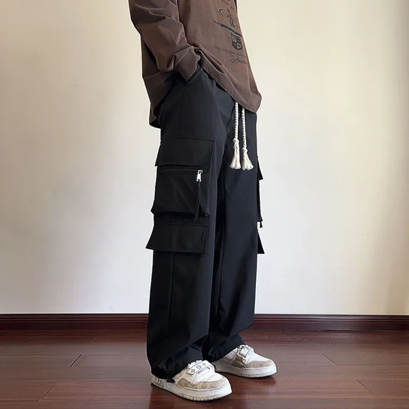 Cargo Pants Men Fashion Retro Pocket Casual Pants Men Japanese Streetwear Hip-hop Loose Wide Leg Pants Mens Vintage Trousers
Cargo Pants Men Fashion Retro Pocket Casual Pants Men Japanese Streetwear Hip-hop Loose Wide Leg Pants Mens Vintage Trousers