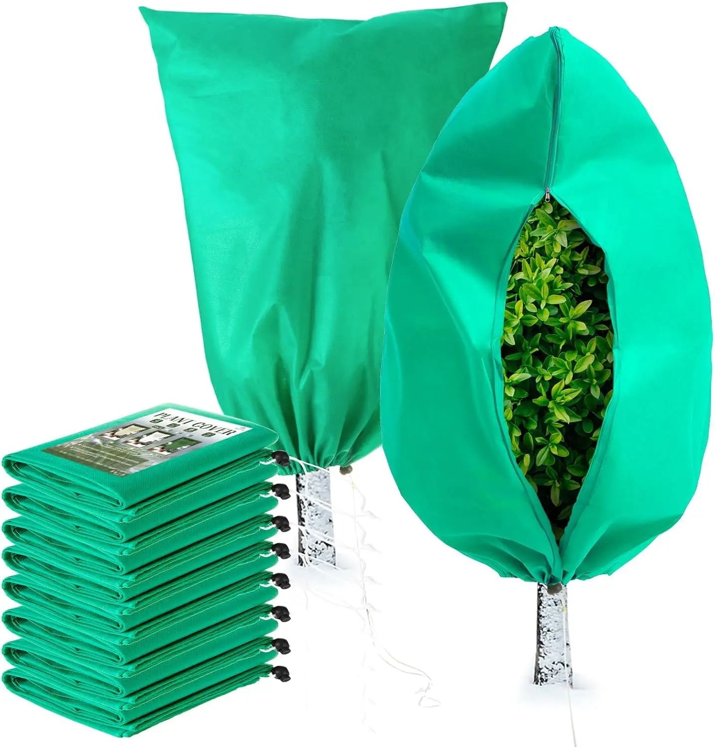 Чехлы для растений Защита от замерзания, 8 упаковок морозных чехлов на молнии на шнурке (23,6 x 31,5 дюйма) Сумки для защиты растений
Чехлы для растений Защита от замерзания, 8 упаковок морозных чехлов на молнии на шнурке (23,6 x 31,5 дюйма) Сумки для защиты растений