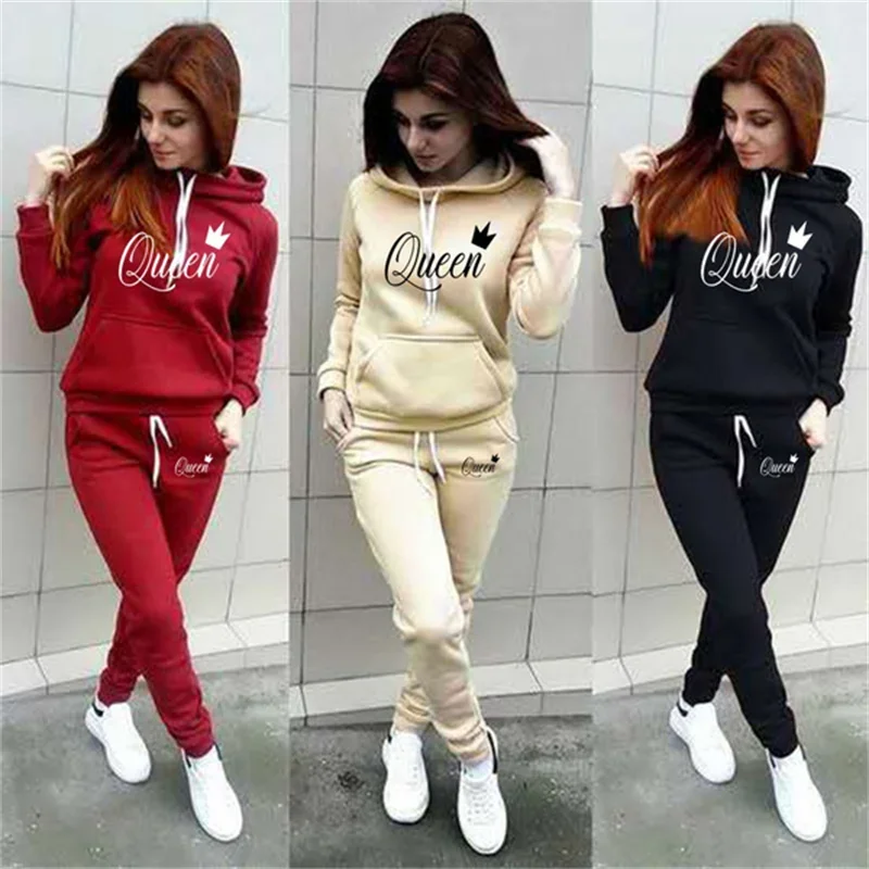 Women's Queen printed tracksuit, 2 pieces, running tracksuit, hooded tracksuit + sweatpants, must see
Women's Queen printed tracksuit, 2 pieces, running tracksuit, hooded tracksuit + sweatpants, must see