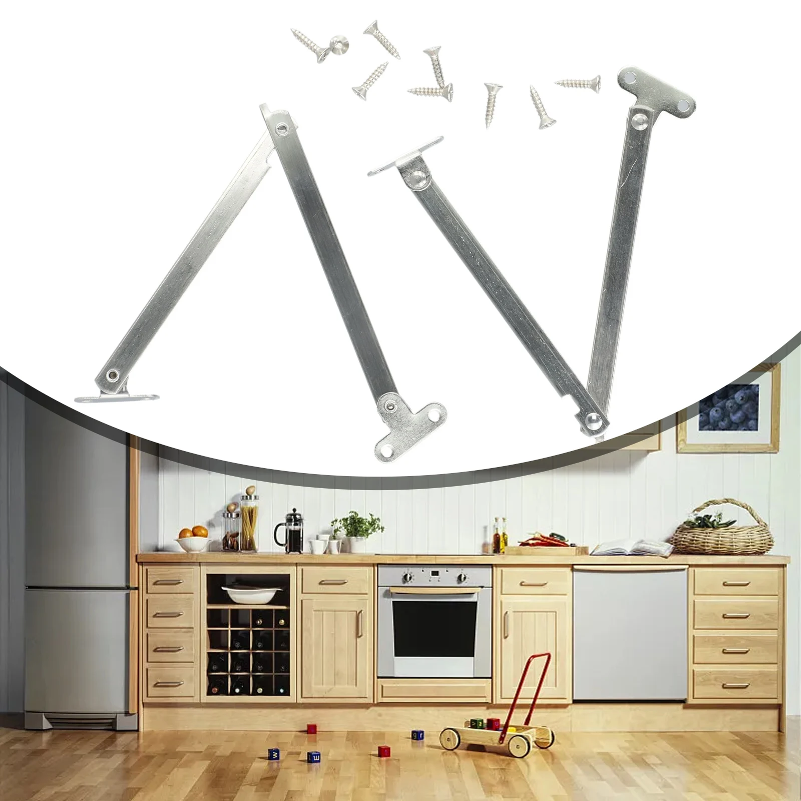 2PCS Stainless Steel Folding Pull Rod Cabinet Door Movable Lift Up Support For Bathroom And Home Repair Accessories
2PCS Stainless Steel Folding Pull Rod Cabinet Door Movable Lift Up Support For Bathroom And Home Repair Accessories