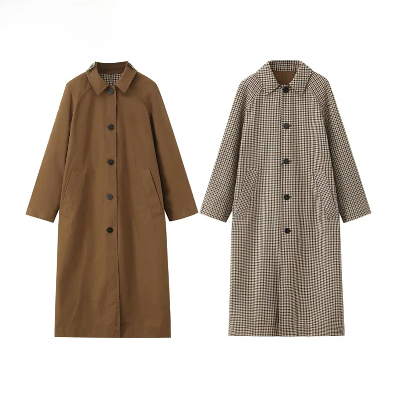 Double-Sided Wear Straight Cut Faionable Coat Autumn New Arrival Women's Street Sle Polyester Fiber Long Sve Midi Coat
Double-Sided Wear Straight Cut Faionable Coat Autumn New Arrival Women's Street Sle Polyester Fiber Long Sve Midi Coat