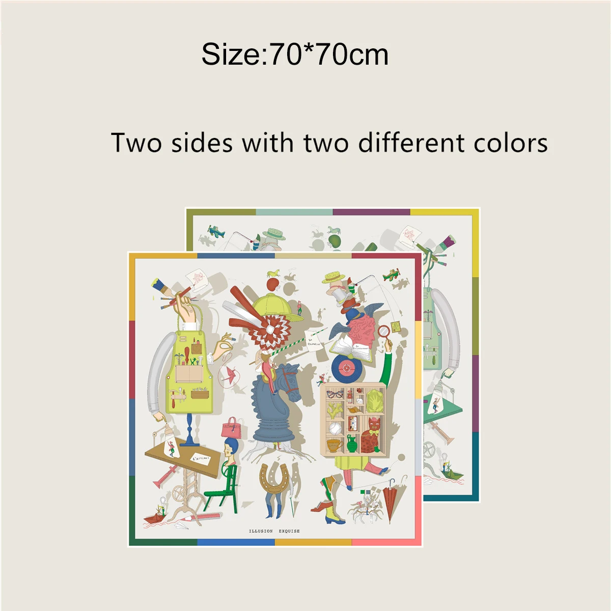 Two Faced Scarf Silk Twill Hand-roll 70cm Luxury Deisgner Women Square Neck Bandanas Head Hair Shawls Christmas Lover Gifts
Two Faced Scarf Silk Twill Hand-roll 70cm Luxury Deisgner Women Square Neck Bandanas Head Hair Shawls Christmas Lover Gifts