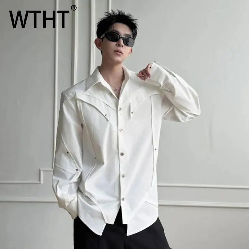 WTHT Fashion 2026 Summer Men's Rivet Patchwork Loose Design Shirts Trendy 2026 Summer Lapelsingle Breasted Tops Male 2A3023
WTHT Fashion 2026 Summer Men's Rivet Patchwork Loose Design Shirts Trendy 2026 Summer Lapelsingle Breasted Tops Male 2A3023