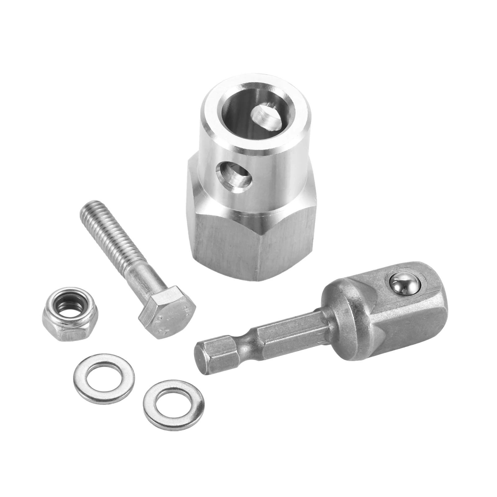 1 Set Trailer Jack Crank Handle Cordless Drill Adapter With 1/2 Inch Socket Adapter Bit For Top Wind Trailer Jack Crank Handle
1 Set Trailer Jack Crank Handle Cordless Drill Adapter With 1/2 Inch Socket Adapter Bit For Top Wind Trailer Jack Crank Handle