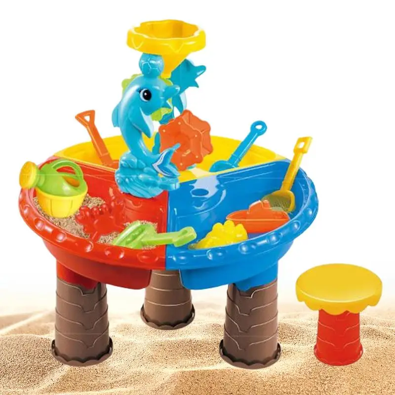 Стол для песка и воды, уличный водный стол, пляжные игры, интерактивные развивающие игрушки, игровой набор с аксессуарами, дошкольное обучение
Стол для песка и воды, уличный водный стол, пляжные игры, интерактивные развивающие игрушки, игровой набор с аксессуарами, дошкольное обучение