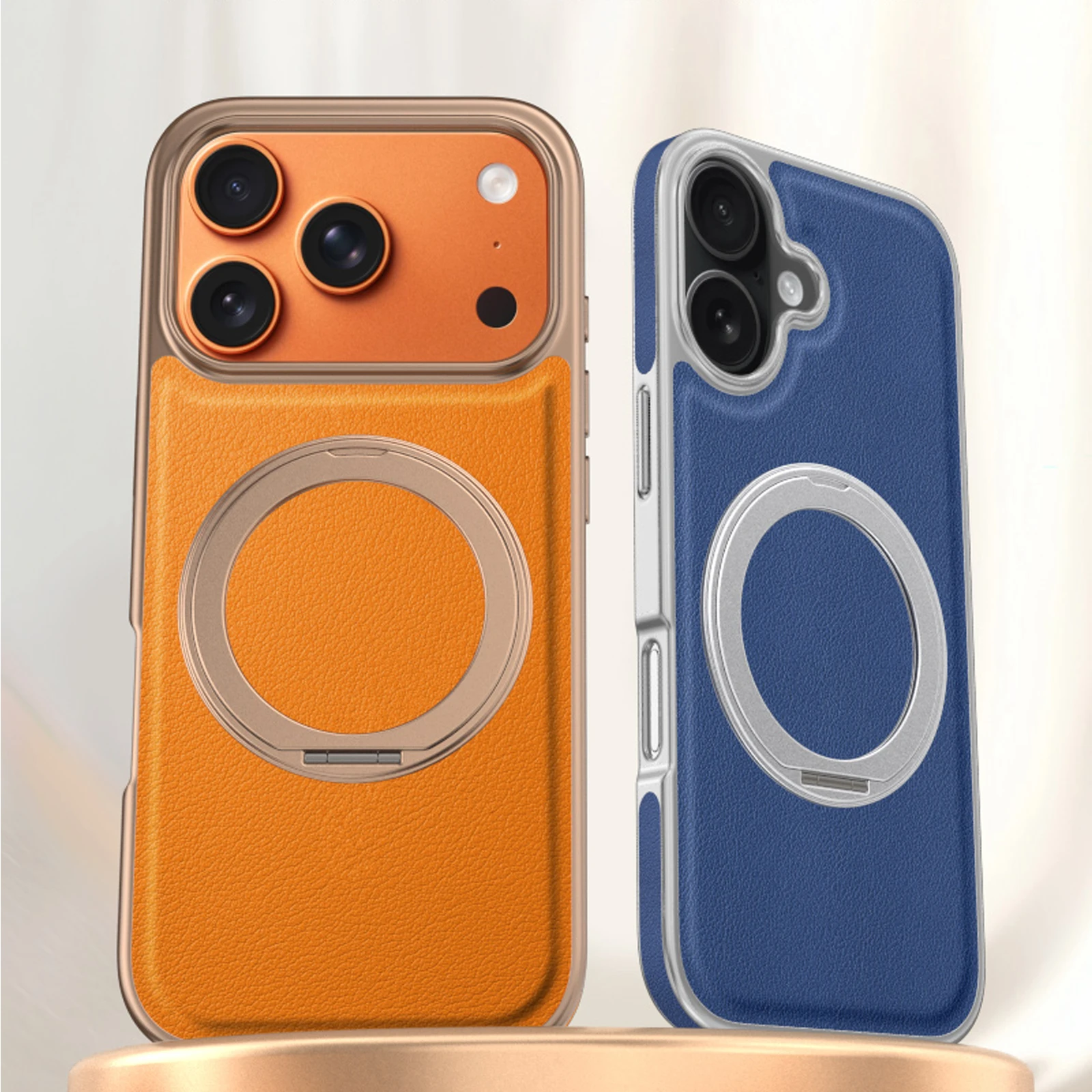 Electroplating Leather Wireless Charging Magnetic Rotate Kickstand Case For iPhone 17 Pro Max 16 15 14 13, Magsafe Phone Cover
Electroplating Leather Wireless Charging Magnetic Rotate Kickstand Case For iPhone 17 Pro Max 16 15 14 13, Magsafe Phone Cover