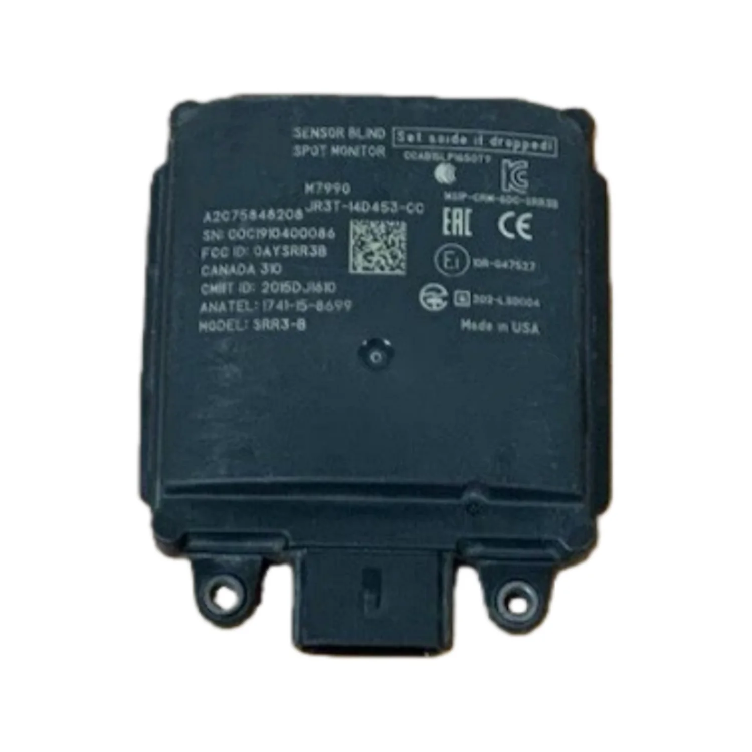 Модуль датчика слепых зон JR3T-14D453-CC, задний правый, для мониторинга слепых зон, подходит для Ford Mustang 2017-2022 годов выпуска.
Модуль датчика слепых зон JR3T-14D453-CC, задний правый, для мониторинга слепых зон, подходит для Ford Mustang 2017-2022 годов выпуска.