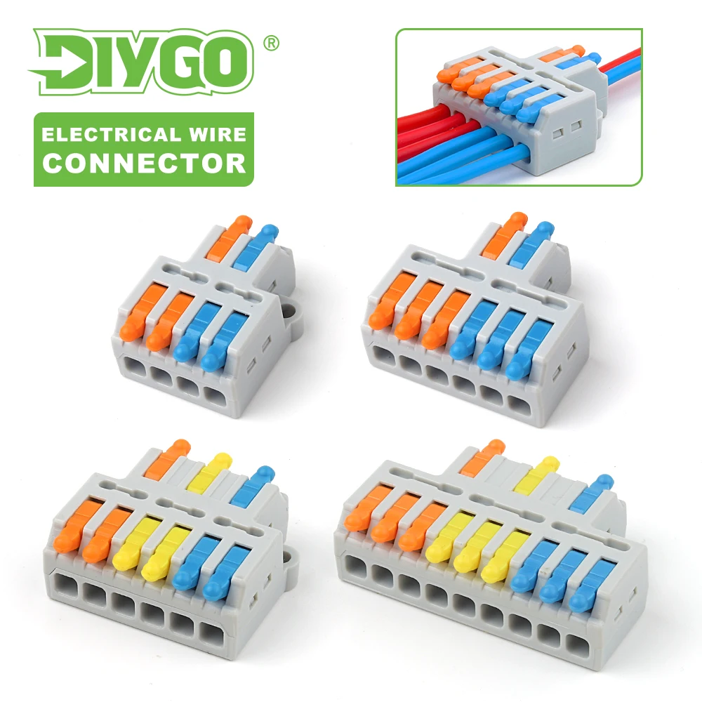 Push-in Electrical Wire Connector Terminals Block SPL-42/62 2/3 Way Universal Fast Wiring Cable Connectors For Cable Connection
Push-in Electrical Wire Connector Terminals Block SPL-42/62 2/3 Way Universal Fast Wiring Cable Connectors For Cable Connection