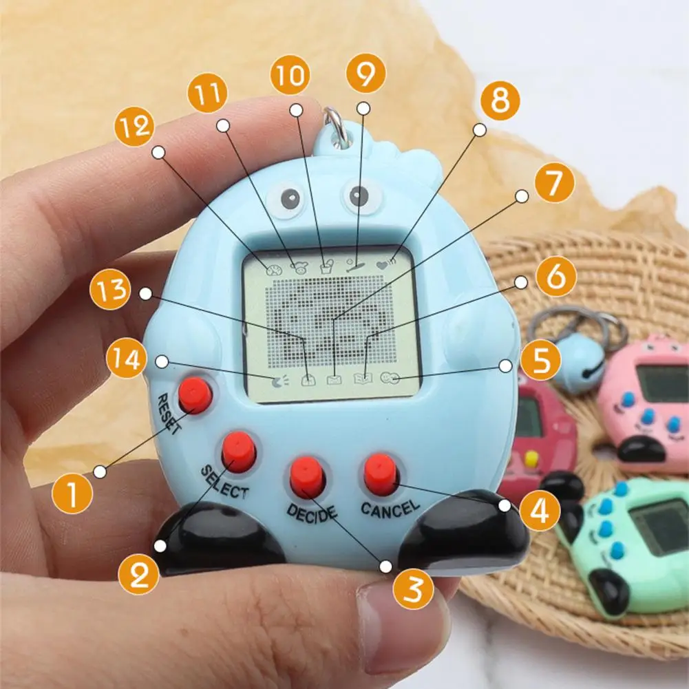 Electronic Pet Machine Hand-brain Coordination Exercise Fingertips Cartoon Penguin Pet Game Pendant Keychain for Student
Electronic Pet Machine Hand-brain Coordination Exercise Fingertips Cartoon Penguin Pet Game Pendant Keychain for Student