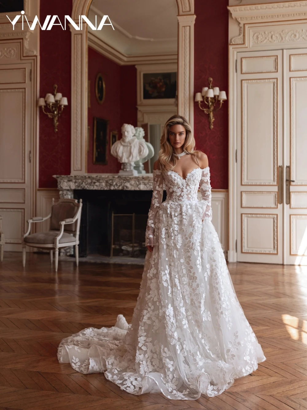 Sparkly Beaded Lace Appliques Wedding Dress Graceful Off Shoulder Bridal Gown Customized Exquisite A-line Long Dresses For Bride
Sparkly Beaded Lace Appliques Wedding Dress Graceful Off Shoulder Bridal Gown Customized Exquisite A-line Long Dresses For Bride