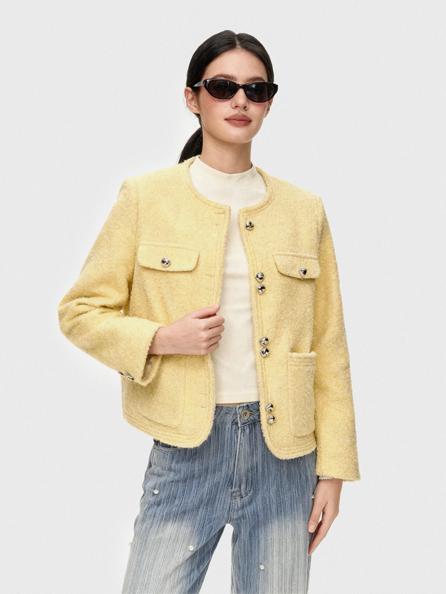 Женская осенняя приталенная блузка JYOOK Sweet Loose, желтая, с текстурной линией, шикарный топ
Женская осенняя приталенная блузка JYOOK Sweet Loose, желтая, с текстурной линией, шикарный топ