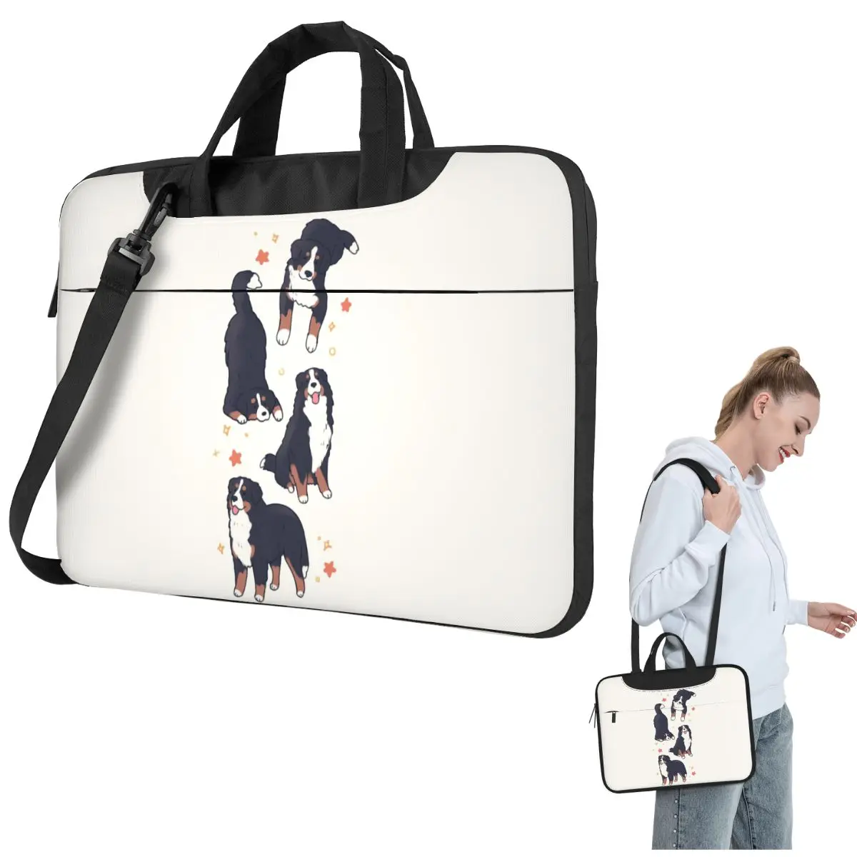 Bernese Mountain Dog Animal Laptop Bag Shockproof Case Computer Bag 13 14 15.6 Inch Crossbody Laptop Pouch For Macbook Pro Air
Bernese Mountain Dog Animal Laptop Bag Shockproof Case Computer Bag 13 14 15.6 Inch Crossbody Laptop Pouch For Macbook Pro Air