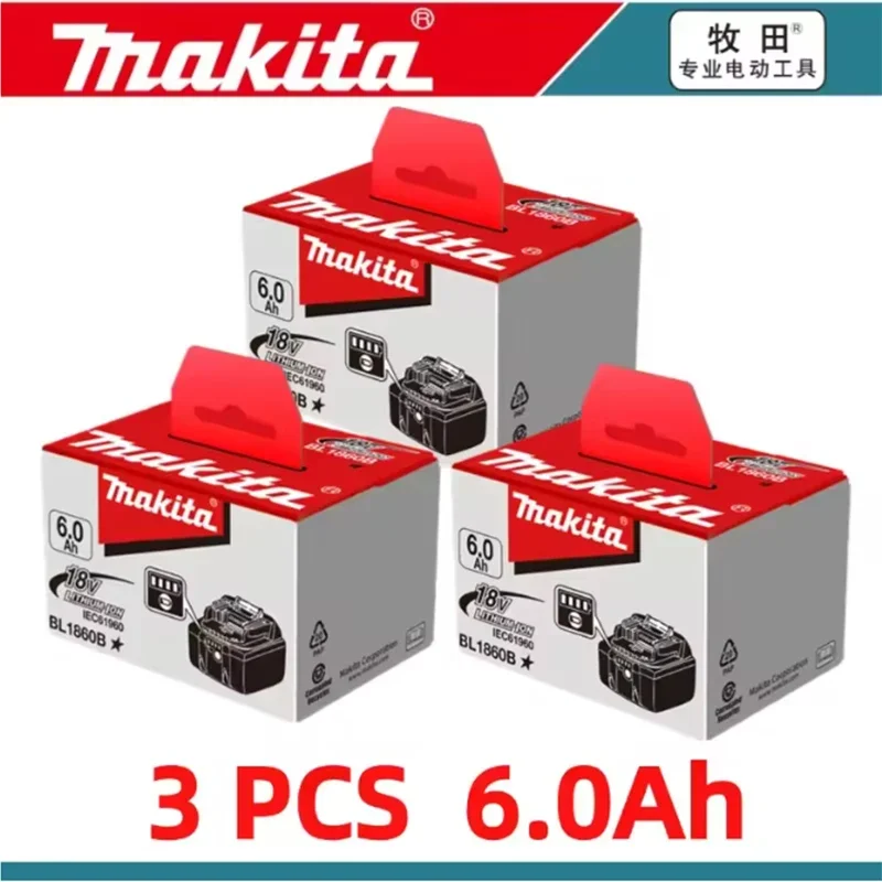 New packaging original 18V Makita electric tool battery 6.0A 5.0A replaceable LED lithium-ion battery 18V LXT DDF485 DTD152 BL1M
New packaging original 18V Makita electric tool battery 6.0A 5.0A replaceable LED lithium-ion battery 18V LXT DDF485 DTD152 BL1M